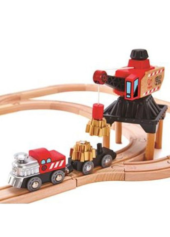 Набор игрушечных железных дорог Грузовой поезд с шестернями (E3751) Hape (323120620)