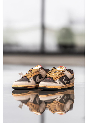 КРОСІВКИ ЖІНОЧІ NIKE SB DUNK LOW X STUSSY 40TH НАЙК СБ ДАНК No Brand бежеві демісезони (369388621)