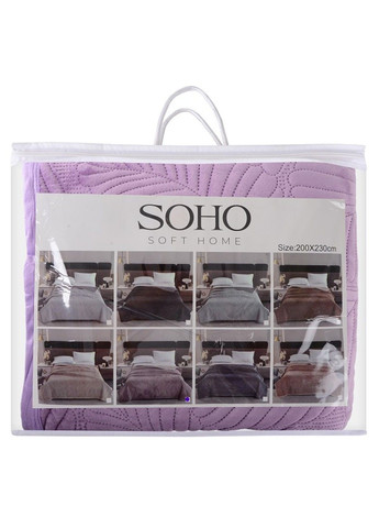 Текстиль для дому Покривало 200*220 см VELVET Powder Soho (365275781)