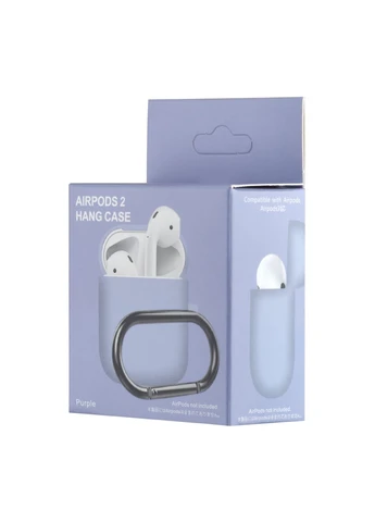 Чехол Silicone 1,2mm для AirPods 1/2 Purple Case (389238577)