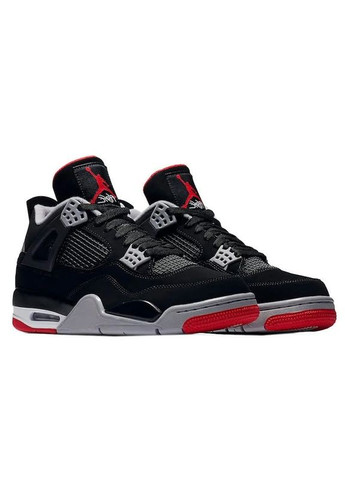 Чорні Зимовий кросівки nobrand air jordan з хутром 4 retro bred No Brand Air Jordan 4