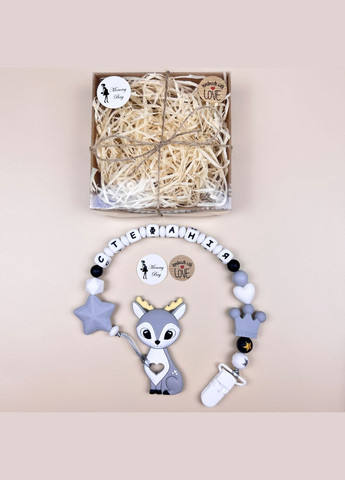 Именный силиконовый грызунок Оленя Mommy Bag (280941729)