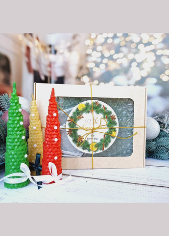 Набір для виготовлення свічок новорічних Ялинки 3 шт Царство Меду (324627773)