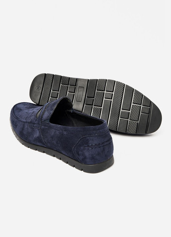 Мокасини чоловічі темно-синього кольору Let's Shop (322031856)