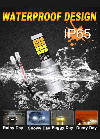 Компактна світлодіодна лампа H3 LED 3030 24 SMD Біла No Brand (324836243)