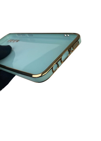 Чехол для Galaxy A50 SM-A505F с защитой камеры с золотой окантовкой на самсунг а50 бирюзовый gs1 Samsung (366228850)