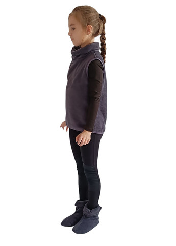 Сіра флісова жилетка для спорту в зал Vlad&K (304287401)