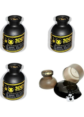 Бенди и Чернильная Машина Bendy and the Ink Machine Слайм с сюрприз фигуркой Чернильный слайм с загадочной фигуркой Shantou (296666368)