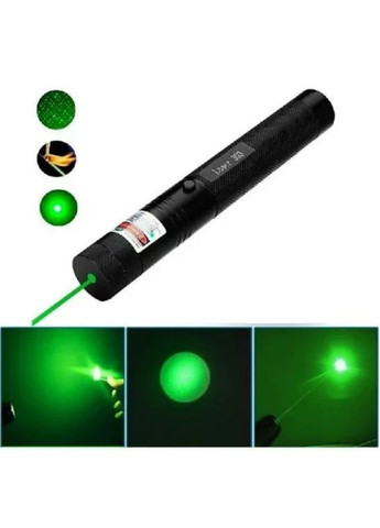 Лазерна указка акумуляторна 100мВт 532нМ Laser 303 чорний (2075699728) No Brand (324744476)