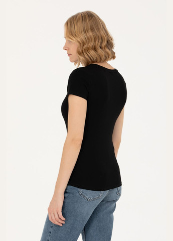 Черная женская футболка-футболка u.s.polo assn женская U.S. Polo Assn.