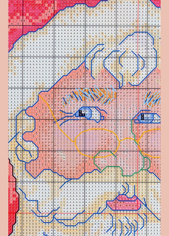 Набір для вишивання хрестиком по нанесеному на канву схемі "Santa Claus 5". AIDA 14CT printed, 31*41 см Joy Sunday (313614184)