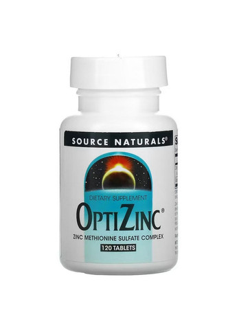 Витамины и минералы OptiZinc, 120 таблеток Source Naturals (293341787)