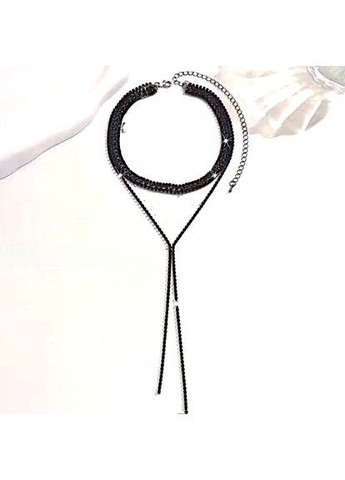 Стильне багатошарове чокер-кольє No Brand метал (373010061)