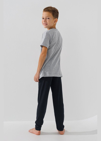 Серая всесезон пижама для мальчика 42006 8-9 лет серый (2000990731043a) shop (2000990731043) Cotton More
