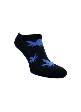 Чёрные носки мужские, с сеточкой, короткие.конопля. комплект из 3х пар. цвет: черный. Крокус рисунки (334001294)