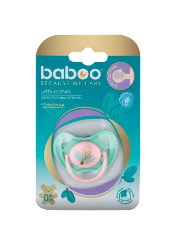 Пустушка латексна Flora 0 + (90418) Baboo (323239425)