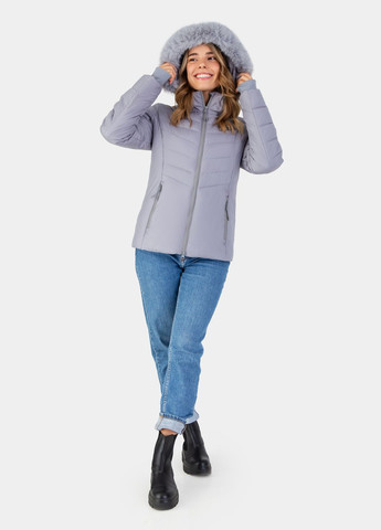 Сіра зимня куртка cіра з наповнювачем "біо пух" 4xl Avecs