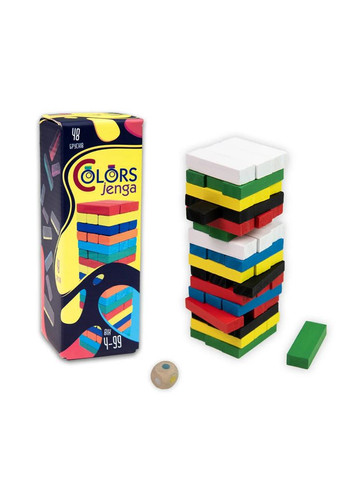 Настільна гра - Colors Jenga колір різнокольоровий CB-00221665 Strateg (314892898)