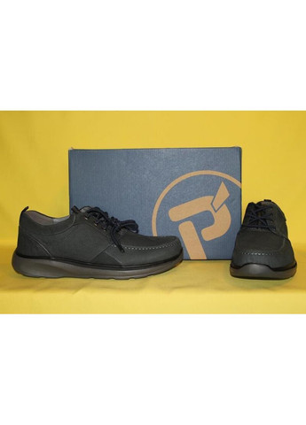 Черные повседневные туфли мужские, размер 48,5 Propet без шнурков