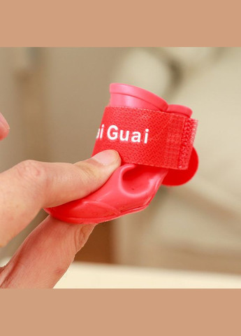 Резиновые сапоги для собак водонепроницаемые Pet Style "Rain" Красные 5 No Brand - (323231691)