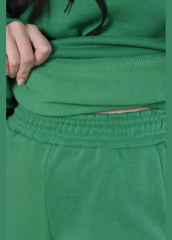 Спортивний костюм жіночий на флісі зеленого кольору Let's Shop (277228622)