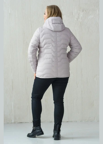 Бежевая демисезонная куртка демисезонная женская большого размера SK