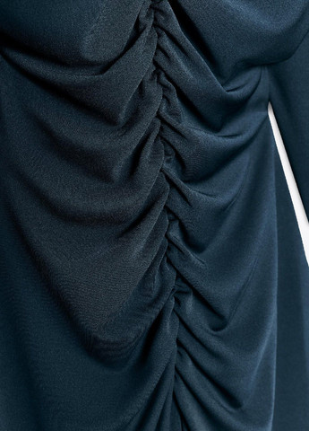 Темно-синее кэжуал платье Zara однотонное