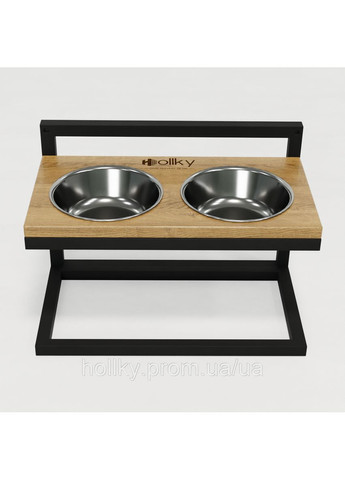 Миски на регульованій підставці для середніх собак Flex M (2 × 0.85 л) FM-422530-BLNT Hollky (365652771)