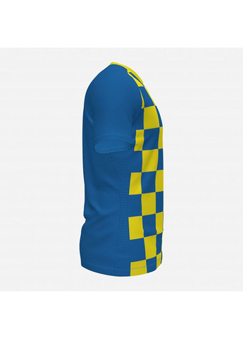 Комбинированная демисезонная футболка flag ii t-shirt royal-yellow s/s желтый, синий Joma