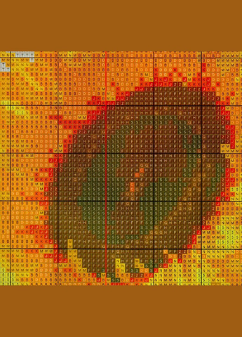 Набір для вишивання за нанесеною на канву схемою "Sunflower 10". AIDA 14CT printed 48*38 см Joy Sunday (313614586)