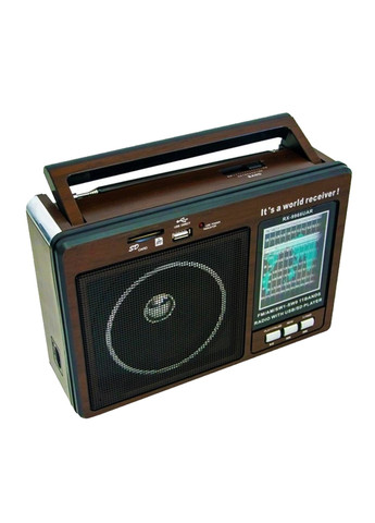 Портативный радиоприемник AM/FM/SW1-SW9 и MP3 работа от сети и аккумулятора с USB, SD, MICRO SD Tik-Tak (362297952)