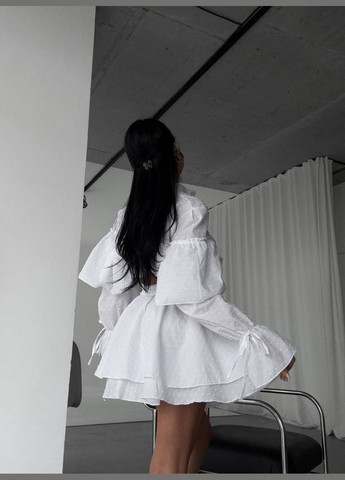 Белый костюм двойка из прошвы на лето No Brand 280 (339606293)