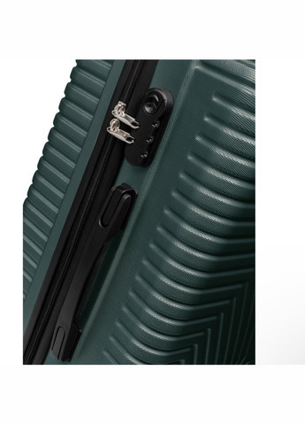 Валіза Туреччина Середній (М) ABS пластик На 4-х подвійних колесах 70л ПК006-М Ізумруд Polo (365309793)