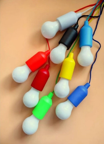 Ручной светодиодный фонарь лампочка на шнурке TY 6088 светильник кемпинговый на батарейках Синий VTech (299715360)