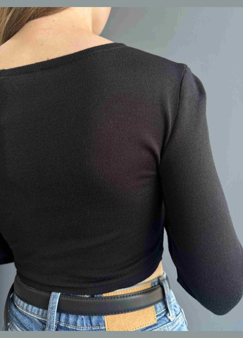 Черный кардиган LeGer