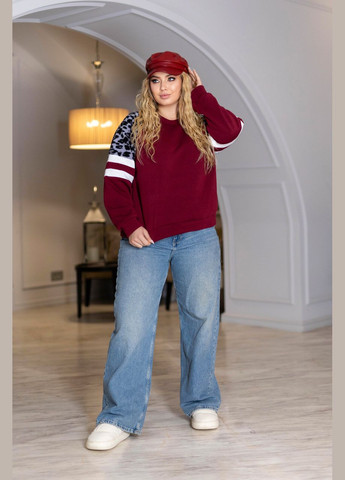 Бордовий теплий світшот жіночий Fashion Girl (314793797)