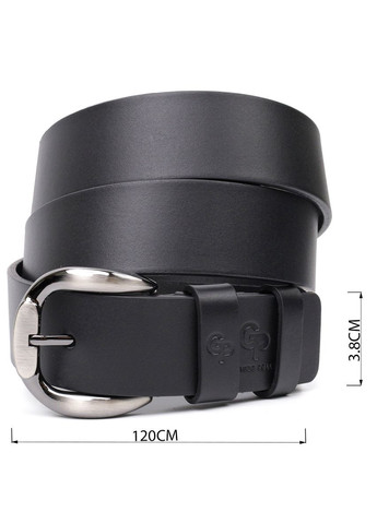 Люксовий ремінь під джинси з натуральної шкіри GRANDE PELLE чорний (sku_11691) No Brand (327819529)