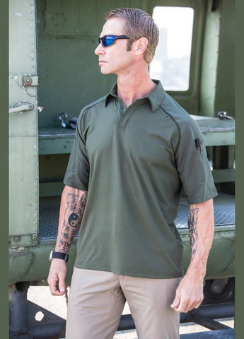 Футболка Поло тактическая с коротким рукавом 5.11 RAPID PERFORMANCE POLO - SHORT SLEEVE Black 5.11 Tactical (315822369)