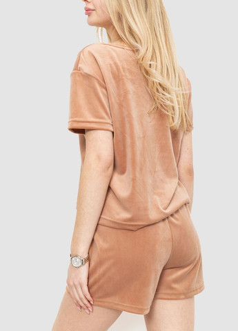 Бежева всесезон домашній костюм велюровий Sport Line Костюм