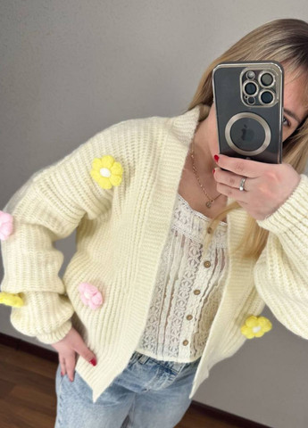 Молочный демисезонный кардиган Allthings