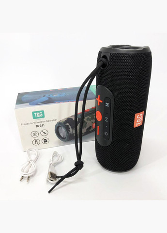 Портативная Bluetooth колонка TG341 со шнурком, переносная аккумуляторная колонка. Цвет: черный No Brand (359475294)
