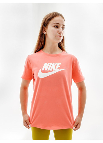Розовая демисезон футболка w nsw tee essntl icn ftra Nike