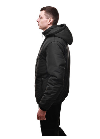 Чорна зимня куртка зимова чоловіча Sport