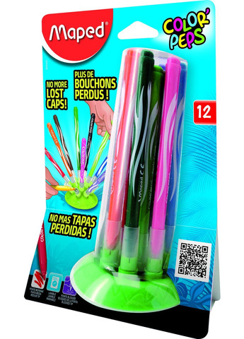Фломастери Color Peps Jungle Innovation, 12 кольорів, 12 шт. () Maped MP.845445 (366529877)
