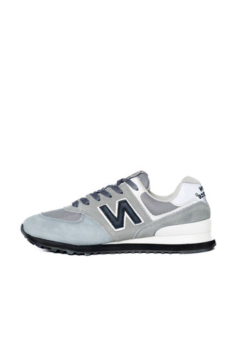 Сірі Осінні кросівки чоловічі new balance grey silver black No Brand 574