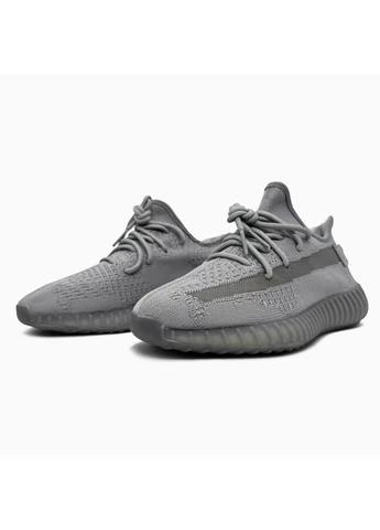 Сірі кросівки чоловічі adidas yeezy boost 350 grey адідас ізі буст сірі демісезон No Brand