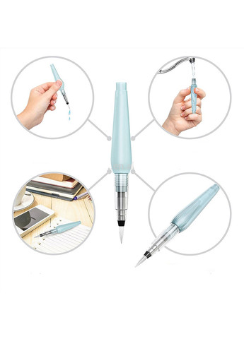 Набір пензликів з резервуаром для води (Water Brush Pen) 3 штуки Worison (322635025)