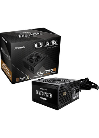 БЖ 750W Challenger CL-750B 120mm, 80+ Bronze, Retail ASRock (360403414)