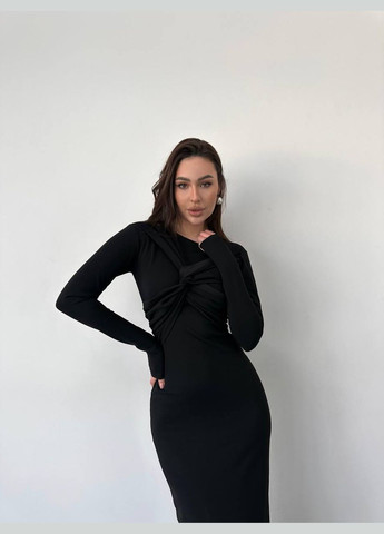 Чорна святковий, коктейльна, ділова, повсякденний, вечірня жіноча сукня FINO Mode