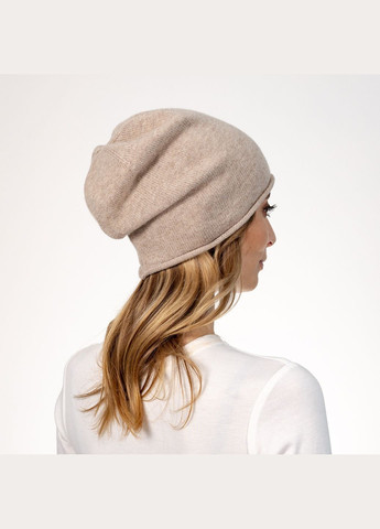 Шапка біні жіноча вовна бежева АЛІМ LuckyLOOK 564-435 (322789430)